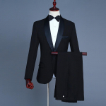 Meeste frakk mantel &Uuml;likonnad P&uuml;ksid Komplektid Mood Bleiserid Pidulik Kleit Pulmaballi Tuxedo Kost&uuml;&uuml;m XXL must