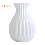 Plastikust lillevaas Minimalistlik kaasaegne lilletaimede hoidik konteiner kodukontor Elutoa laua keskosa dekoratiivne vaasi kaunistus punane