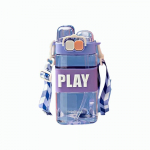 430 ml Armas laste topelt joogiveepudel, &otilde;lg, kaasaskantav pudel &otilde;pilastele, plasttass, kingitus koolilastele 550ml sinine