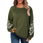 Naiste O-kaelusega pikkade varrukatega &uuml;hev&auml;rvilised džemprid Crewneck dressipluusid M