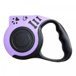 Automaatne kokkut&otilde;mmatav koerarihm &ouml;&ouml;sel helendava taskulambi LED-iga Jalutusrihm Vastupidav nailonist &otilde;uekoerte jalutusrihm lemmikloomatarbed Battery hall v&auml;rv