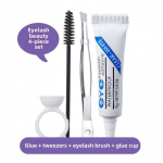 Ripsmete pookimise komplekt 4-osaline liim Pintsetid Liimitops Lihtne kleepida isepookivate ripsmete komplekt Looduslik kauap&uuml;siv kiiresti kuivav j&auml;lgedeta liim