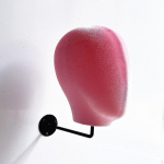 Mannequin Head Wall Mount Hairpiece Storage Hanger Space Saving Easy to Use Hat Display Stand
