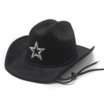 National Windbreak Tuulet&otilde;kke k&ouml;is p&auml;ikesevari Performance Jazz M&uuml;ts Suede Reisipuhkus Tuul Word Cowboy Silindrim&uuml;ts M（56-58cm）