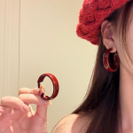 S&uuml;gis ja talv Ankela punane temperament laia &auml;&auml;rega k&otilde;rvar&otilde;ngad naiste moeshowd N&auml;gu V&auml;ikesed k&otilde;rvar&otilde;ngad Ring Premium Stud k&otilde;rvar&otilde;ngad k&otilde;rvar&otilde;ngad