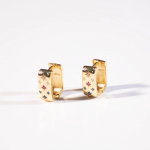 925 Sterling H&otilde;be K&otilde;rvar&otilde;ngad Mitmev&auml;rviline Tsirkoon 14K Kullaga Plakeeritud Kohandatud R&otilde;ngask&otilde;rvar&otilde;ngad Moeehted kuld