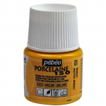 Peinture porcelaine - P&eacute;b&eacute;o - 150 Brillant Citrine N&deg;01 - Flacon 45ml - Couleur Jaune - Brillance &eacute;lev&eacute;e kollane