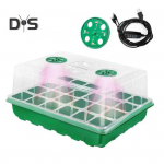 Taimed lasteaiakasti seemned stardialus niiskuskupliga L&auml;bipaistev seemnete idanemisalus koos reguleeritavate &otilde;hutusavadega valgus seemikute kasvatamiseks A roheline