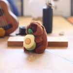 Armas armas Kapibala ripatsiga plush-nukk, kapibari kott, rippuv kaunistus, v&otilde;tmehoidja, nukk 14cm