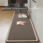 &Otilde;li imav libisemiskindel k&ouml;&ouml;gip&otilde;randamatt - mustust ja kulumist h&uuml;lgav, kergesti hooldatav diatomiitmudast jalamatt. 60x90+60x180cm