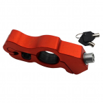 Mootorratta k&auml;epideme lukk varguse &auml;rahoidmiseks CNC alumiiniumist juhtraua lukk mustrattamopeedi t&otilde;ukerattale ATV punane