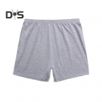 Men Underwear Mid-rise Elastic Waistband Loose Fit Shorts Briefs Solid Color Breathable Middle-aged Shorts XXL sinine