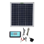 50W MPPT P&auml;ikesepaneel Monokristalliline R&auml;ni ABS P&auml;ikeseaku Laadija koos OBD Autolaadijaga black