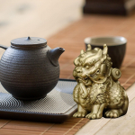 Hiina Kirini kuju skulptuur kunstikogu, dekoratiivsed suveniirk&auml;sit&ouml;&ouml;esemed, Feng Shui ornament