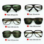 Mustad keevitusprillid ruudukujuliste peegelklaasidega, unisex 5018 White Lens