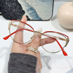 Glasses Women'S Photosensitive Color-Changing Myopia Sunglasses Can Be Matched With Degree Flat Glasses Anti-Blue Light Frames Women'S Sunglasses anti-blue lens