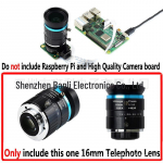 Raspberry Pi telefotoobjektiiv koos IMX477R kaameramooduliga (16 mm) Waveshare