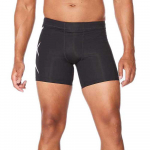 Kaks korda sina kompressioonl&uuml;hikesed p&uuml;ksid x (2XU) 1/2 MA4508B-BLK/SIL (Must H&otilde;bedane/M/Meeste)