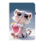 PU Nahast Tahvelarvutikott Samsung Galaxy Tab A9+ jaoks (11,0 )-11 stiili! Vastupidav, 2 jalgade pesaga, pliiatsihoidiku ja kaardipesadega, paindlik TPU tagakaas Samsung Galaxy Tab A9+