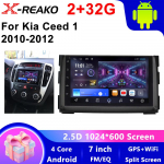 7-tollise auto raadio Kia Ceed Venga 2010 -2016 jaoks Multimeediapleier CarPlay Android Auto GPS-navigatsiooniga WIFI FM Stereoheli ILMA DVD-ta 4 core 2GB+32GB CP