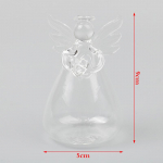 1 tk Inglikujuline l&auml;bipaistev klaasist lillevaas Ripptaimede vaas Aiakaunistus