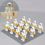5 tk Skeletis&otilde;durite ehitusklotsid Halloweeni minifiguurid klotsid Ninja luust inimesed Armee Skelettkorpus Loov m&auml;nguasi lastele