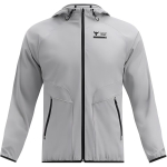 Under Armour Unstoppable Pro Rock Unstoppable Lahtise l&otilde;ikega kapuutsiga lukuga pikkade varrukatega jakk Meeste jakk Modern-Gray 1380538-011 S white
