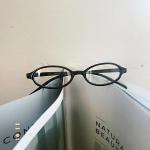 Y2K Style Naiste Anti-Blue Light Prillid Retrosinine Roheline Ovaalne Moodsad V&auml;ikese raamiga prillid Ruudukarbiga prillid Prillid must