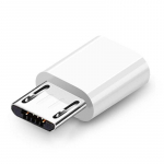 Mikro-USB OTG-adapter Mikro-USB-C-t&uuml;&uuml;pi USB-adapter Xiaomi Huawei jaoks Samsung OnePlus USB-C-adapter Mikro-USB OTG-muundur valge