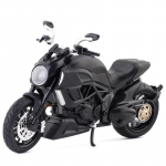 1/12 Skaala Ducati Diavel Mudel Sulamist Mootorratas Valatud Mudel Laste M&auml;nguasi Lastele Kingitus S&uuml;nnip&auml;evakingitus Poistele V&auml;ljapanekumudel must