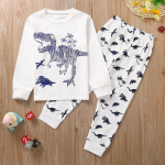 Baby Boy Kids Multifilm Dinosauruse T-s&auml;rk Topid+ P&uuml;ksid Pidžaamad Magamisriiete komplekt 2/90