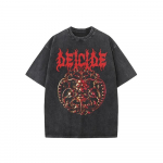 Deicide Death Metal B&auml;ndi T-s&auml;rk Unisex Meeste Naiste Suvine L&uuml;hikeste Varrukatega Moodne T-s&auml;rk Luksuslik Vabaaja Vintage Topid S