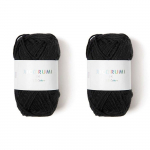 Pelotes de coton - Rico Design - Noir - 57,5 m - 100% coton - Amigurumi