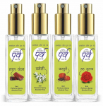 Parv 4in1 Attar Perfume Spray 8ml x 4pc Total 32ml | 100% Alcohol Free Attar Perfume For Pooja, Worship, Namaz or Personal Use/ 32 ml