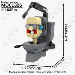 MOOXI Anime Seeria Skibidi Tualeti Figuurid Operaator Lahingurobot Ehitusklotsid Mudel MOC Klotsid DIY Montessori M&auml;nguasjad Laste Kingitused
