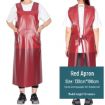 Extended Tendon Vest Apron: Waterproof, Oilproof, Acid & Alkali Resistant Workwear for Aquatic Product Slaughter