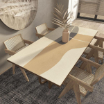 Veekindel Nahast Lauamatt Lihtne Puhastada K&otilde;rge Temperatuurikindel Lauakaitse &Otilde;likindel S&ouml;&ouml;gilaua Matt Kodu Ja K&ouml;&ouml;gi jaoks 60 x 120cm