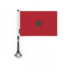 Drapeau - Maroc - V&eacute;lo - 14 x 21 cm - 5 t&uuml;kki - Pol&uuml;ester - V&auml;lis