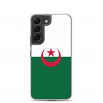 Coque T&eacute;l&eacute;phone &ndash; Samsung &ndash; Galaxy S22 Plus &ndash; Drapeau Alg&eacute;rie &ndash; Souple &ndash; mitmev&auml;rviline