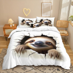 Animatsioonisari 3D digitaaltr&uuml;kk Kolmeosaline voodipesukomplekt Voodilina Tekikott 90 * 200 two-piece set