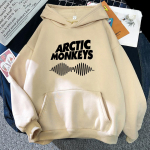 ARCTIC MONKEYS Helilaine Kapuutsiga Pusa Muusikab&auml;ndi F&auml;nnide Riietus Tr&uuml;kitud Fliis Pikkade Varrukatega Pulloverid Dressipluusid Kapuutsiga Pusad M