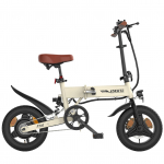 ESKUTE F200 Mitme Maastiku Elektrijalgratas 250W Mootor 36V7.8Ah Aku 14-tollised Maanteerehvid T&auml;iskasvanute Kokkupandav Elektrijalgratas Linnas Liiklemiseks Elektrijalgratas valkjas v&auml;rv