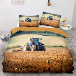 Laste traktori tekikate Poiste tekikate komplekt Traktori voodipesu komplekt Veoauto p&otilde;llut&ouml;&ouml;riistade k&auml;ru Tekikate komplekt 3D-tr&uuml;kk 70x133cm beige