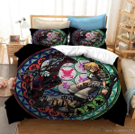 Kingdom Hearts 3D Joonisfilmiga Tr&uuml;kitud Tekikott Komplekt HD Tekikott Voodipesu Lastele Voodipesu Komplektid Magamistoa Dekoratsioon Baby 120x150cm beige