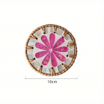 V&auml;rvilised kestad &uuml;mmargused rotangist aluste s&ouml;&ouml;gilaud kaitsepadi kuumakindel tassmatt kohv tee kuuma joogi kruus platsina k&ouml;&ouml;k