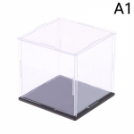 1 tk l&auml;bipaistev akr&uuml;&uuml;lekraani kast hoiustamistolmukindla kaitsega vitriinkarp nukkude/m&auml;nguasjade/kollektsion&auml;&auml;ride jaoks 22 suurust 10x10x10cm