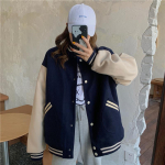 Harajuku Fashion Varsity jope Naiste &uuml;lisuured bomberjoped Y2k t&auml;navar&otilde;ivad pesapallimantel Vintage kolledži vormiriietus S
