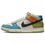 Nike Dunk Mid Hele Iivoor Multi-Color Meeste Tennised Mineraal-Teal Sammal Must DV0830-100 42