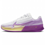 NikeCourt Air Zoom Vapor 11 HC Valge Fuchsia Dream Naiste Tennised Must Tsitruseline Toon DR6965-101 35.5