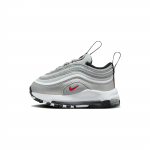 Nike Air Max 97 TD Silver Bullet 2023 Beebi tossud Metallik-h&otilde;be Varsity-punane Valge FB2964-001 23.5